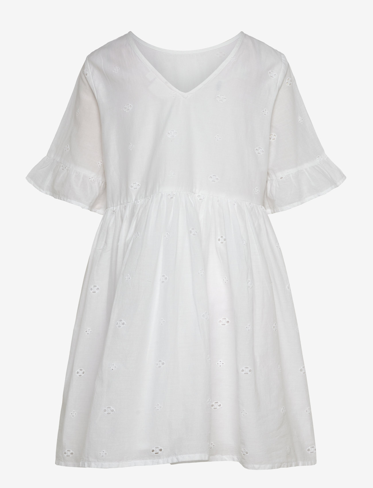 The New - TNNancy S_S Dress - kortärmade vardagsklänningar - bright white - 1