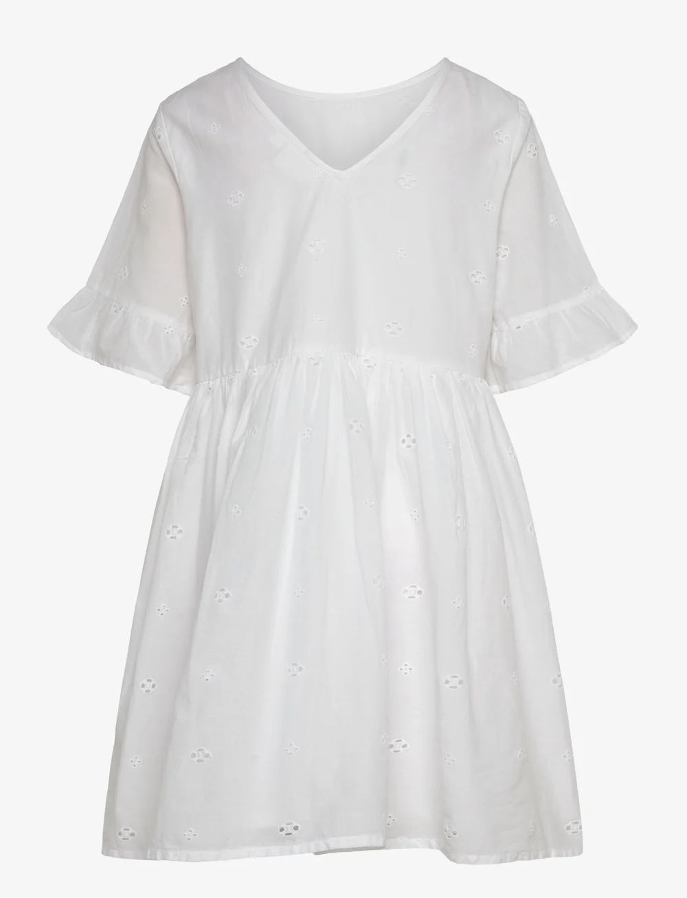 The New - TNNancy S_S Dress - short-sleeved casual dresses - bright white - 1