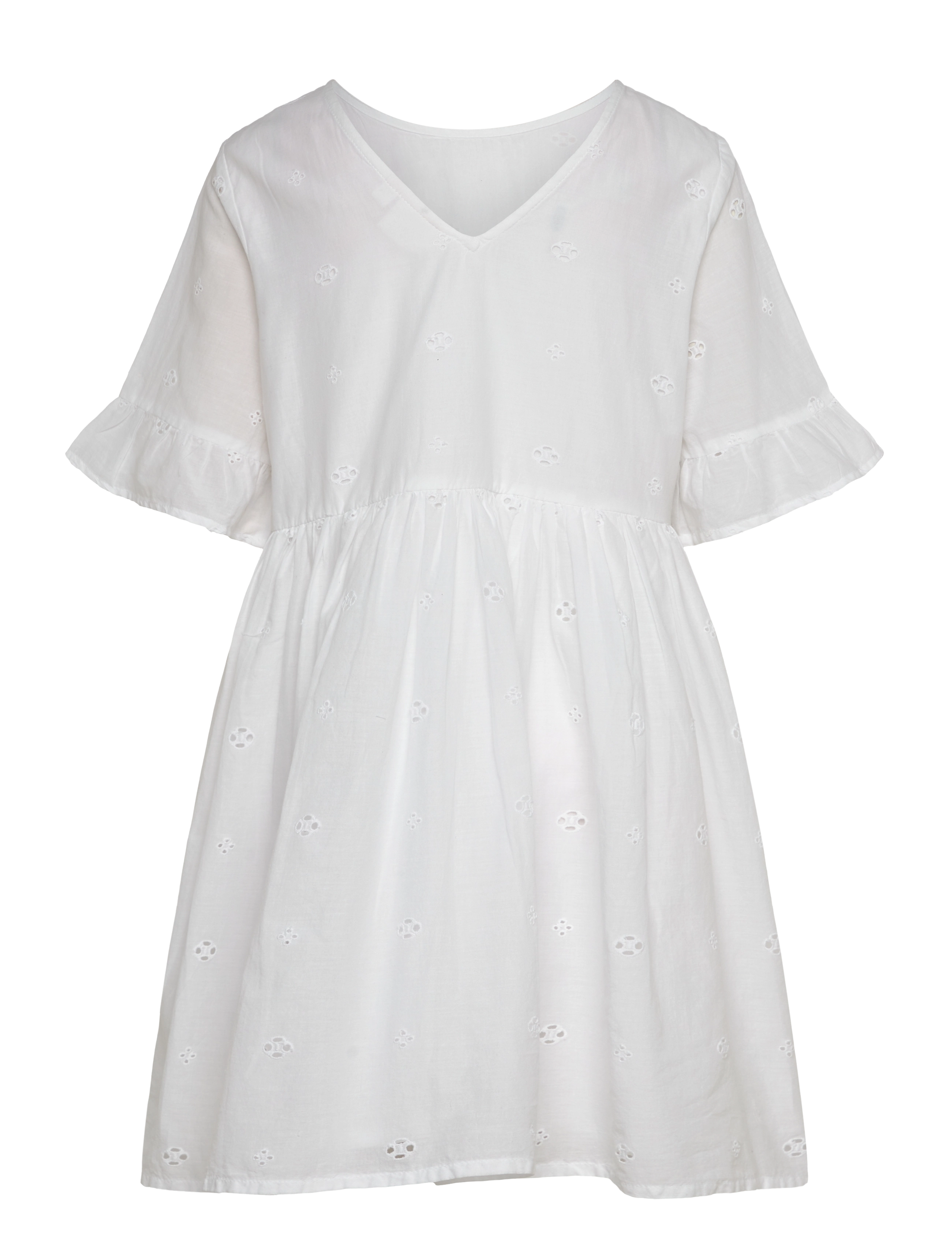 The New - TNNancy S_S Dress - kurzärmelige freizeitkleider - bright white - 1