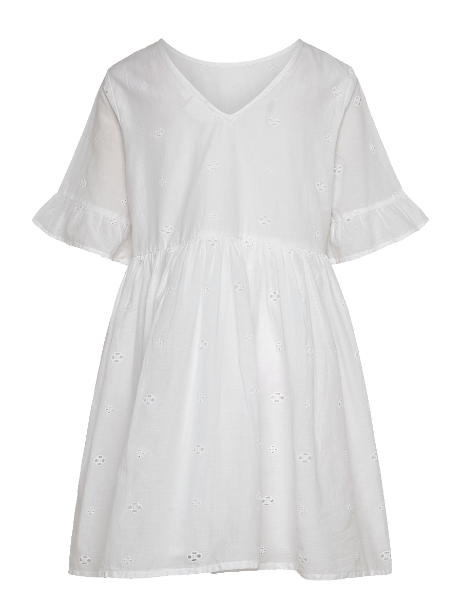 The New - TNNancy S_S Dress - kort-ermede kjoler i avslappet stil - bright white - 1