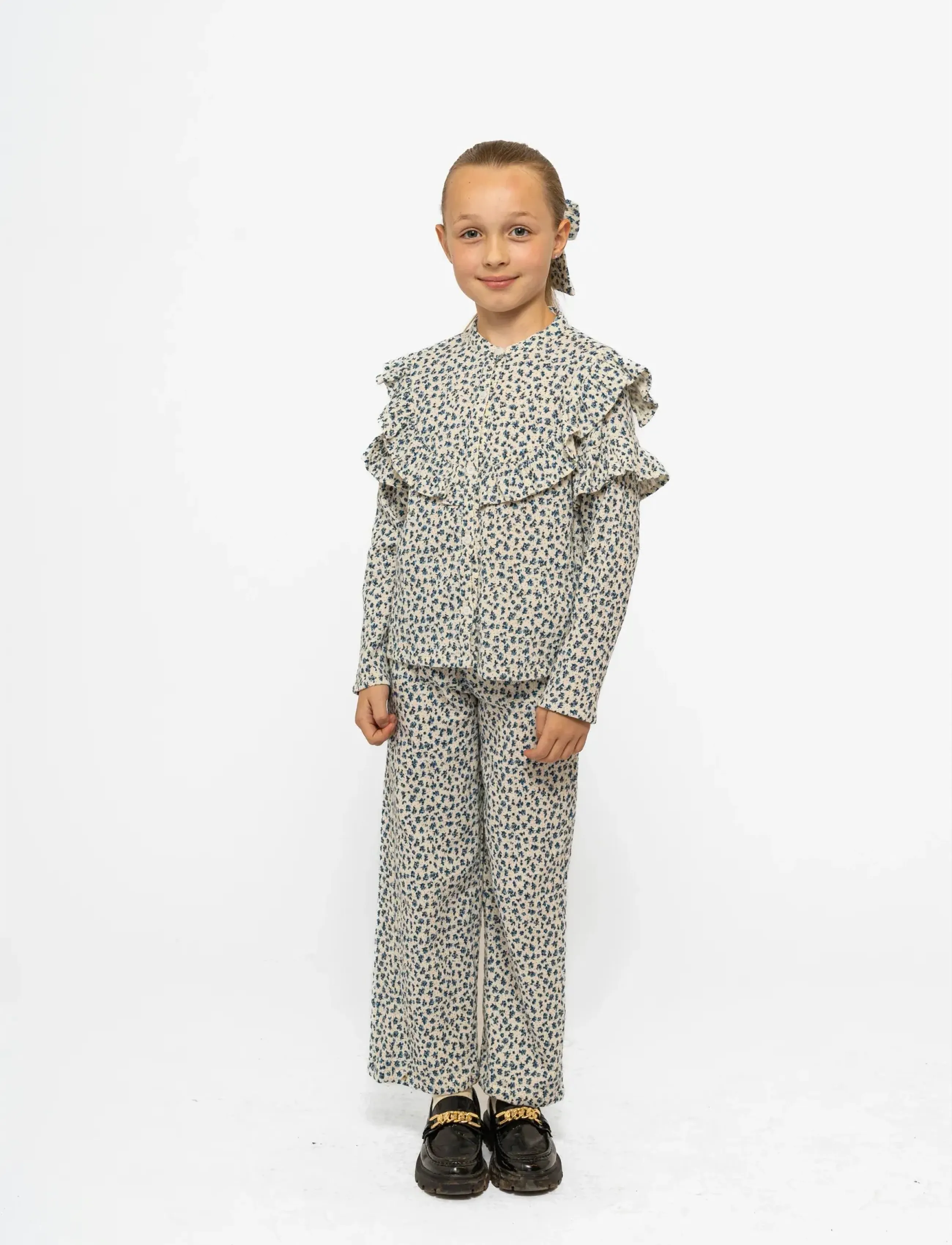 The New Tnniki Wide Pants, 146/152, White, Underdele > Bukser, Børn
