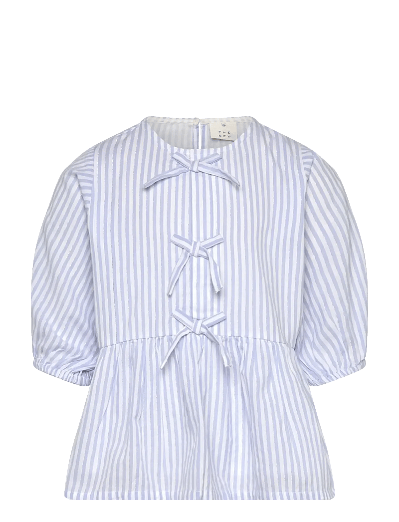 The New - TNNalani S_S Top - blusen & tuniken - white swan striped - 1