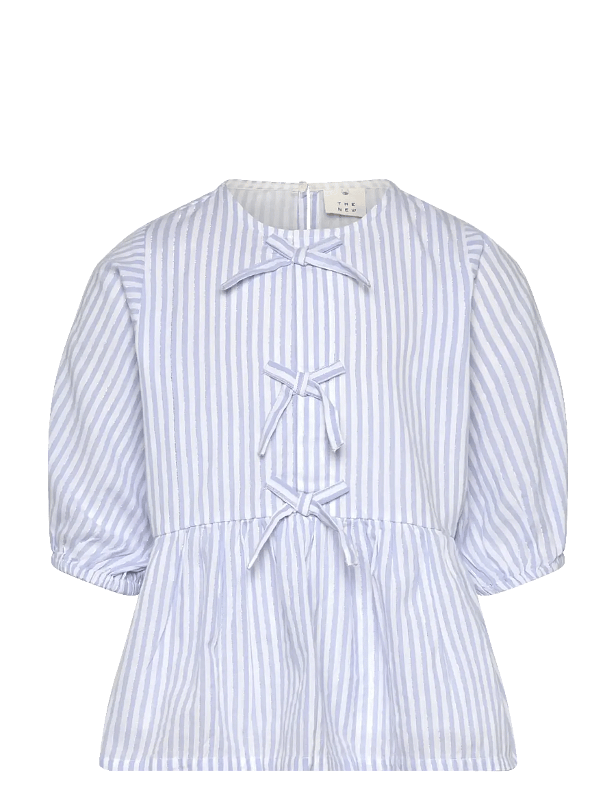 The New - TNNalani S_S Top - blusen & tuniken - white swan striped - 1
