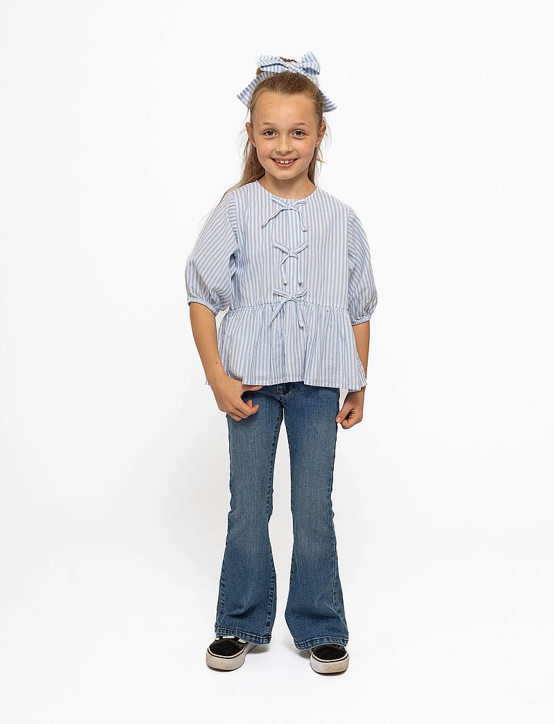 The New - TNNalani S_S Top - blusen & tuniken - white swan striped - 0