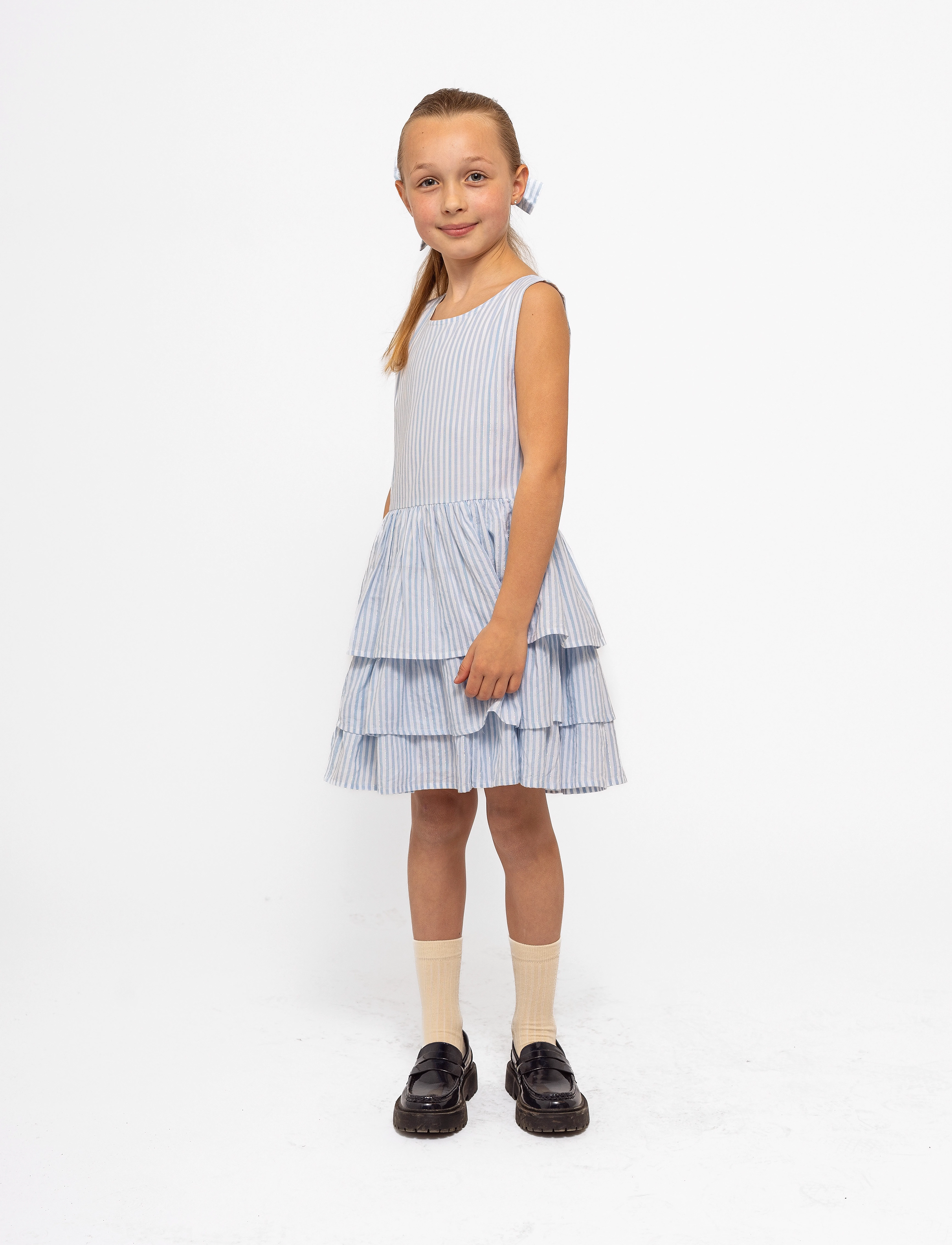 The New Tnnalani S_L Dress, 170/176, Casual Dresses, Blau - Sleeveless Kinder