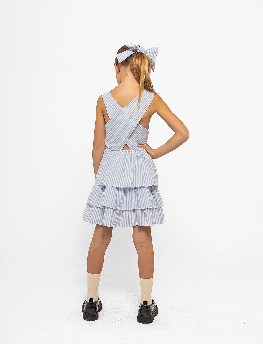 The New - TNNalani S_L Dress - Ärmellose freizeitkleider - white swan striped - 3