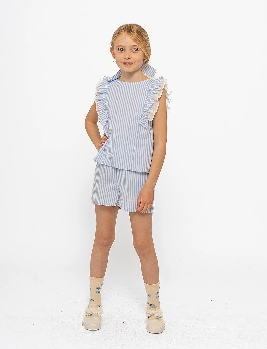 The New - TNNalani Shorts - casual shorts - white swan striped - 0