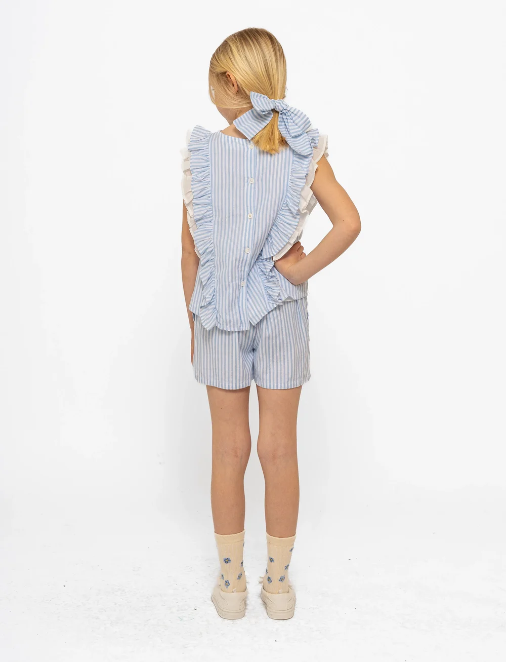 The New - TNNalani Shorts - casual shorts - white swan striped - 3