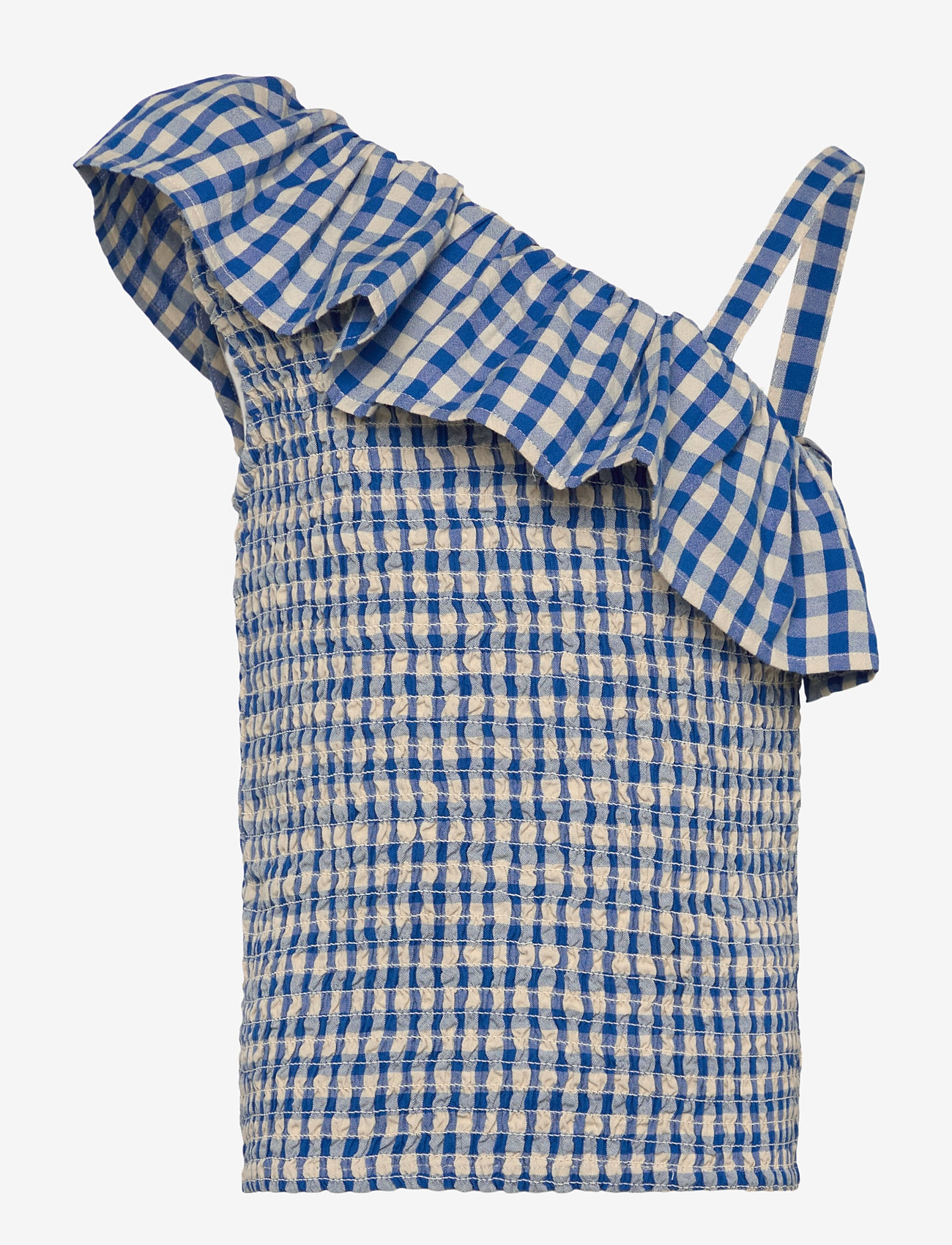 The New - TNNally Short S_L Top - blouses & tunics - daphne check - 1