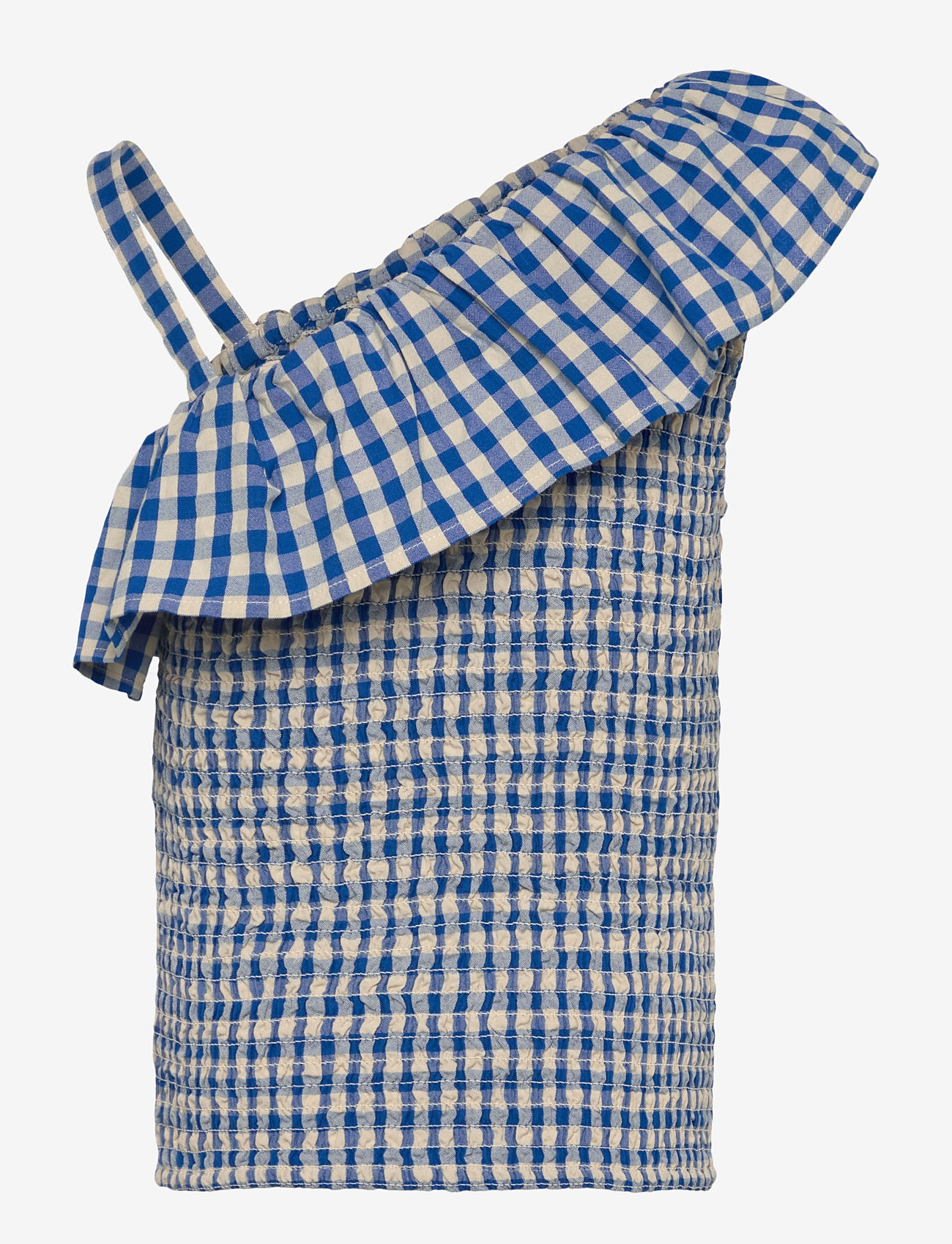 The New - TNNally Short S_L Top - blouses & tunics - daphne check - 2