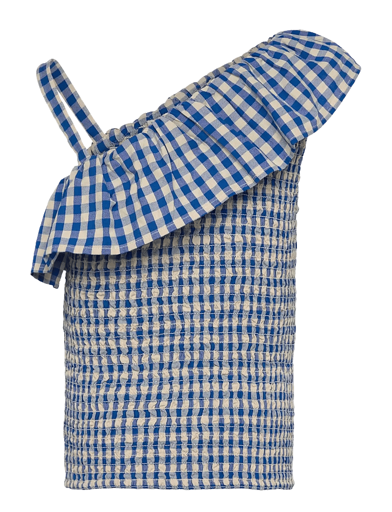 The New - TNNally Short S_L Top - blouses & tunics - daphne check - 2