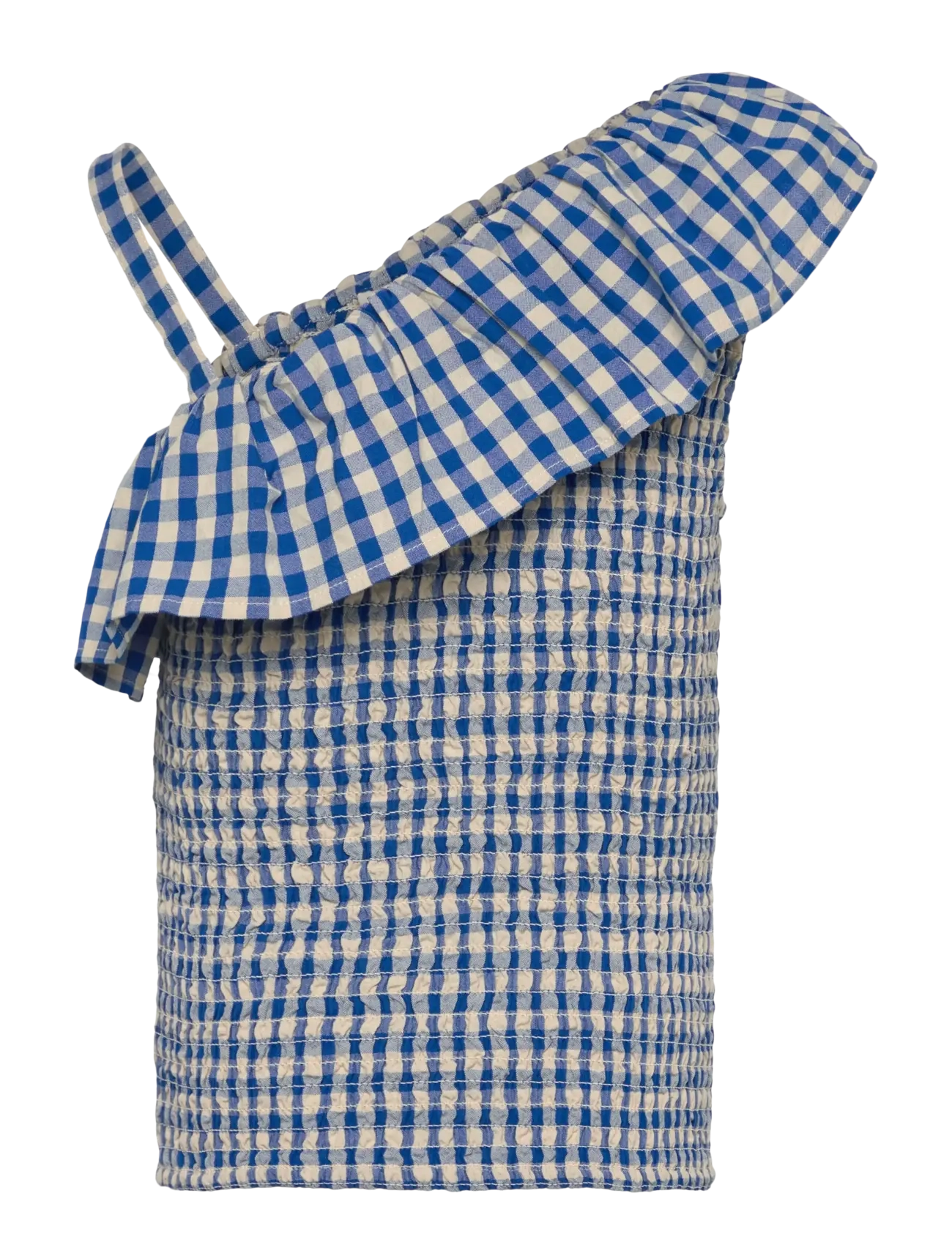 The New - TNNally Short S_L Top - blouses & tunics - daphne check - 2