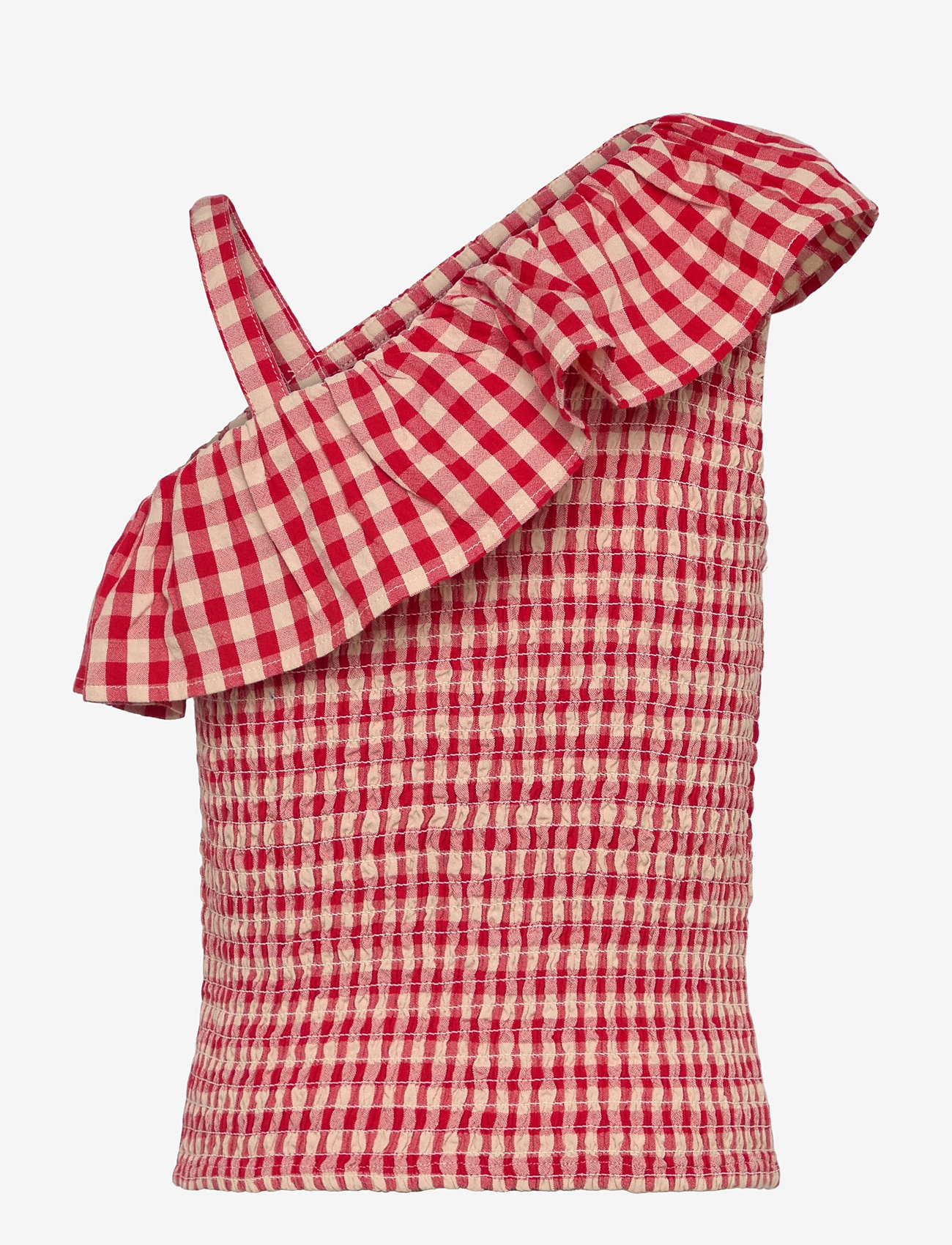 The New - TNNally Short S_L Top - bluser & tunikaer - poppy red check - 1