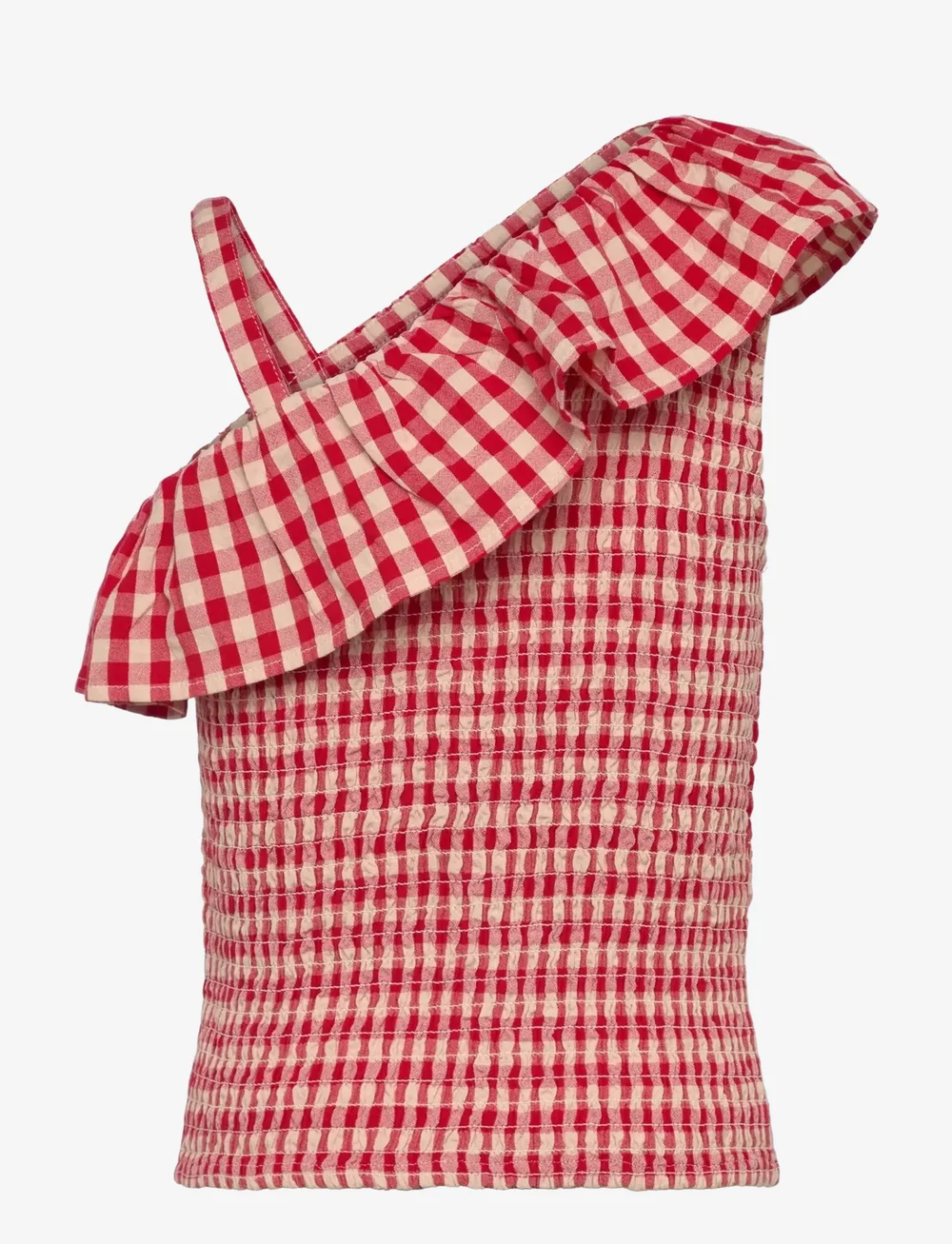The New - TNNally Short S_L Top - bluser & tunikaer - poppy red check - 1