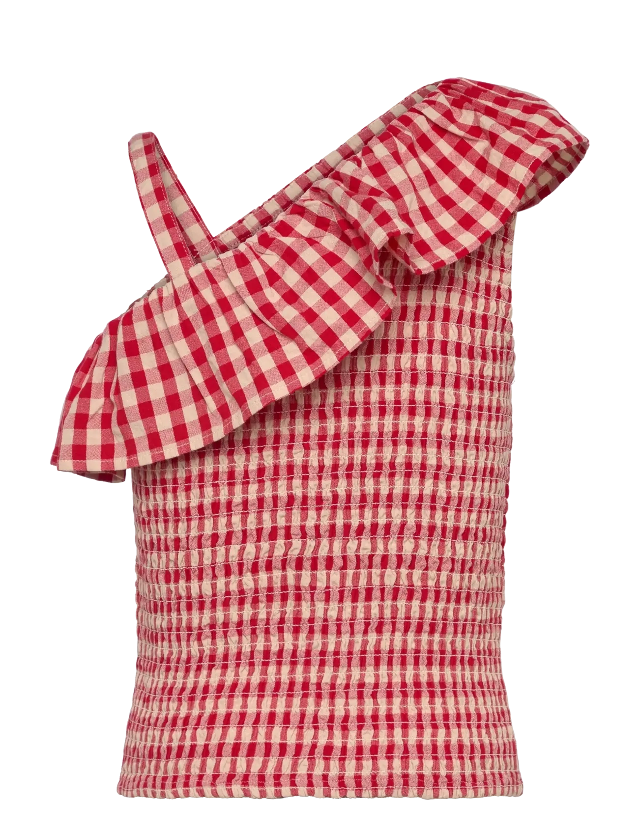 The New TNNally Short S_L Top - Overdele - POPPY RED CHECK / red
