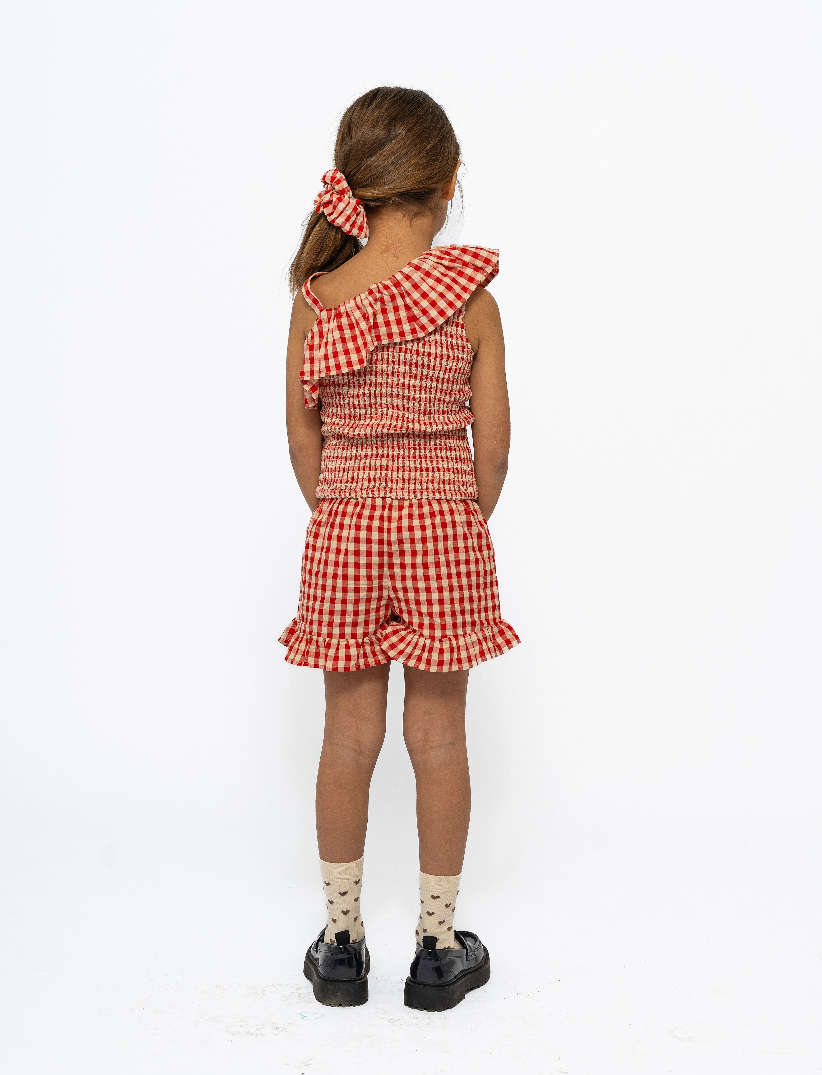 The New - TNNally Short S_L Top - blusen & tuniken - poppy red check - 2