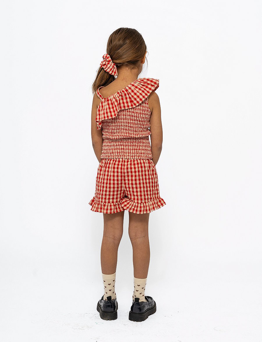 The New - TNNally Short S_L Top - blusen & tuniken - poppy red check - 2