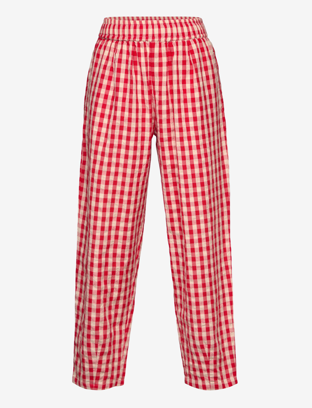 The New - TNNally Carrot Pants - bukser - poppy red check - 0