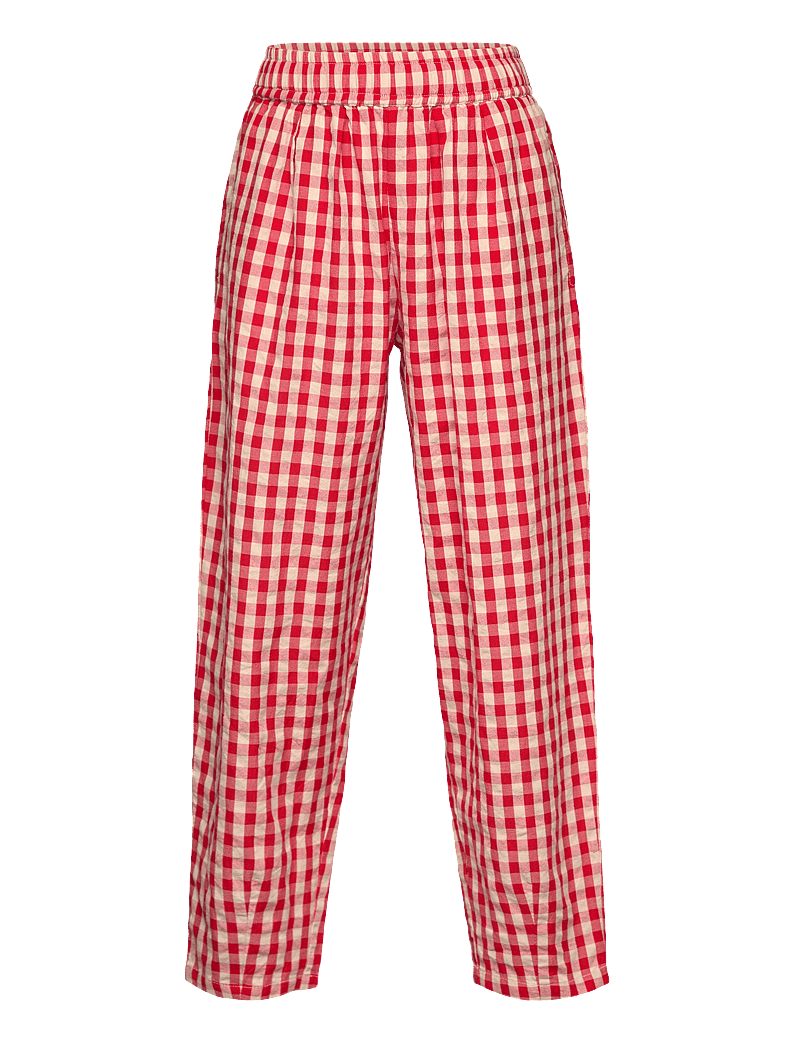 The New - TNNally Carrot Pants - bukser - poppy red check - 0