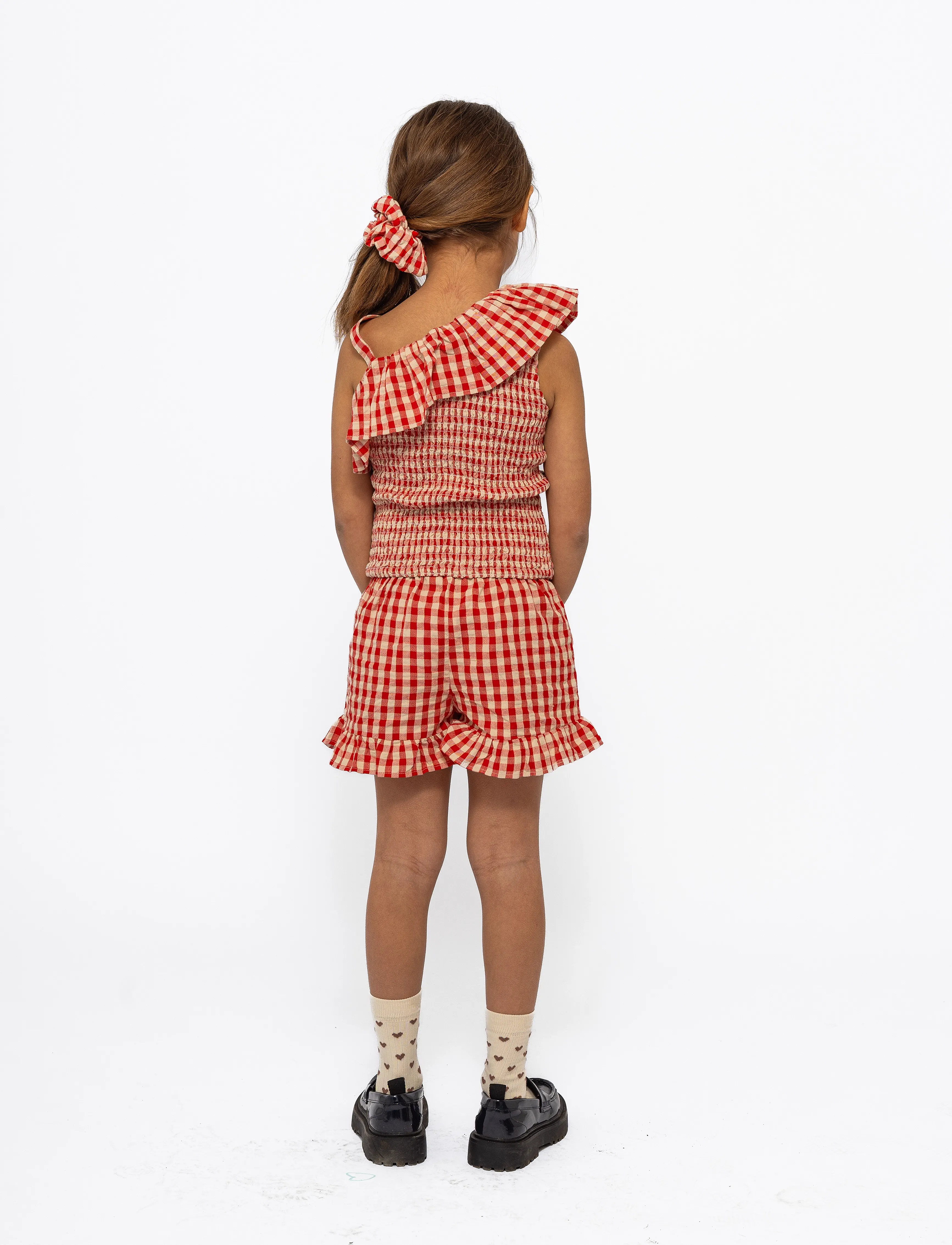 The New - TNNally Shorts - casual shorts - poppy red check - 3