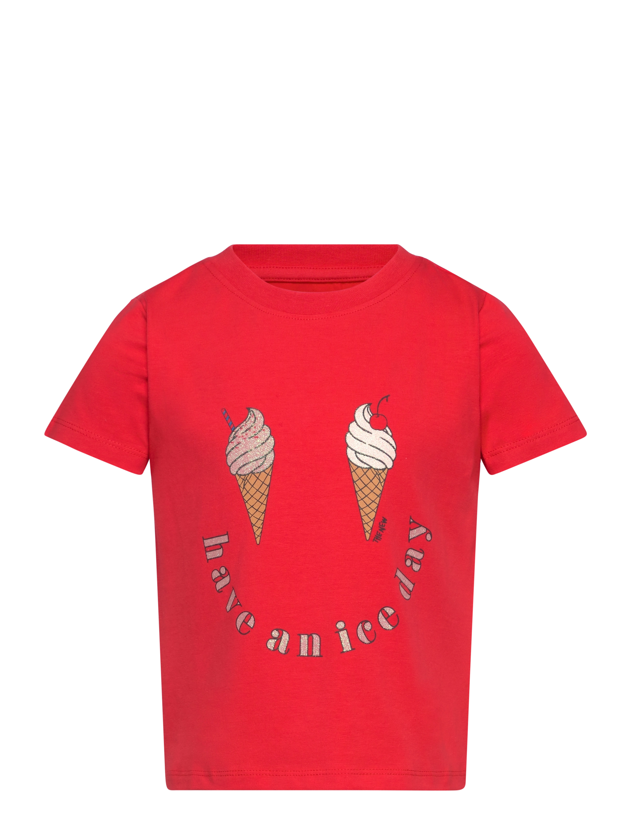 The New Tnnyrie S_S Tee, 146/152, Red, T-Shirts > Kortærmede, Børn