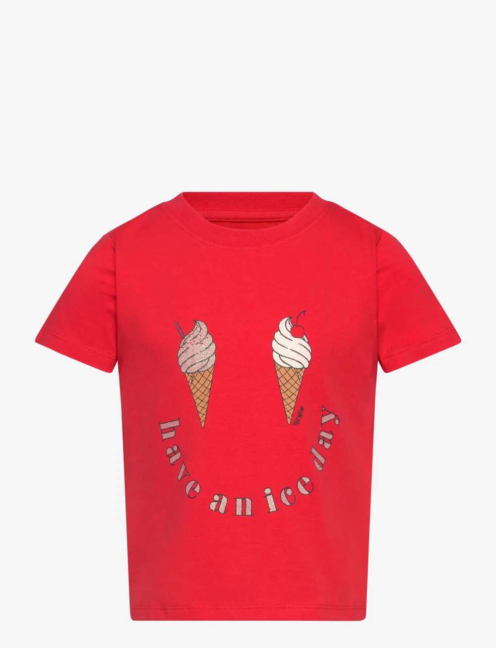 The New - TNNyrie S_S Tee - kortärmade t-shirts - poppy red - 0