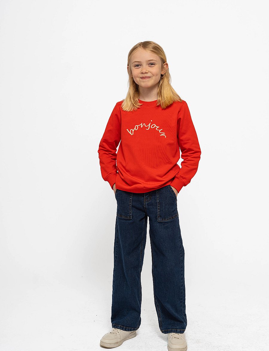 The New - TNNess Sweatshirt - dressipluusid - poppy red - 0
