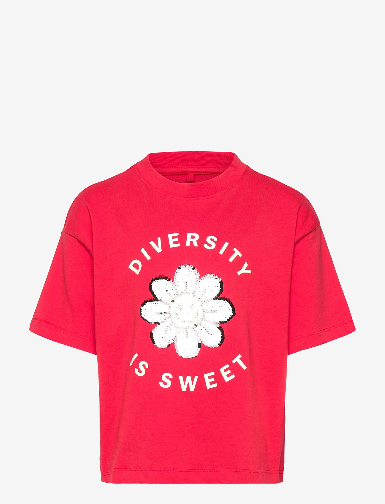 The New - TNNinette OS S_S Tee - kortärmade t-shirts - poppy red - 0