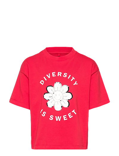 The New TNNinette OS S_S Tee - Oberteile & T-Shirts - POPPY RED / red