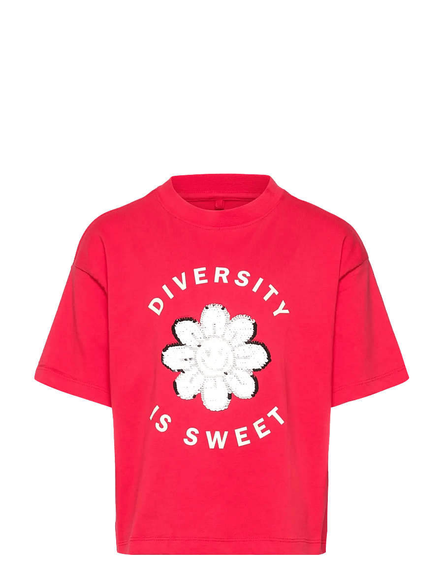 The New - TNNinette OS S_S Tee - kurzärmelige - poppy red - 0