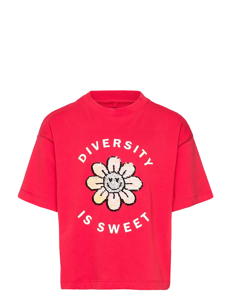 The New - TNNinette OS S_S Tee - kurzärmelige - poppy red - 2