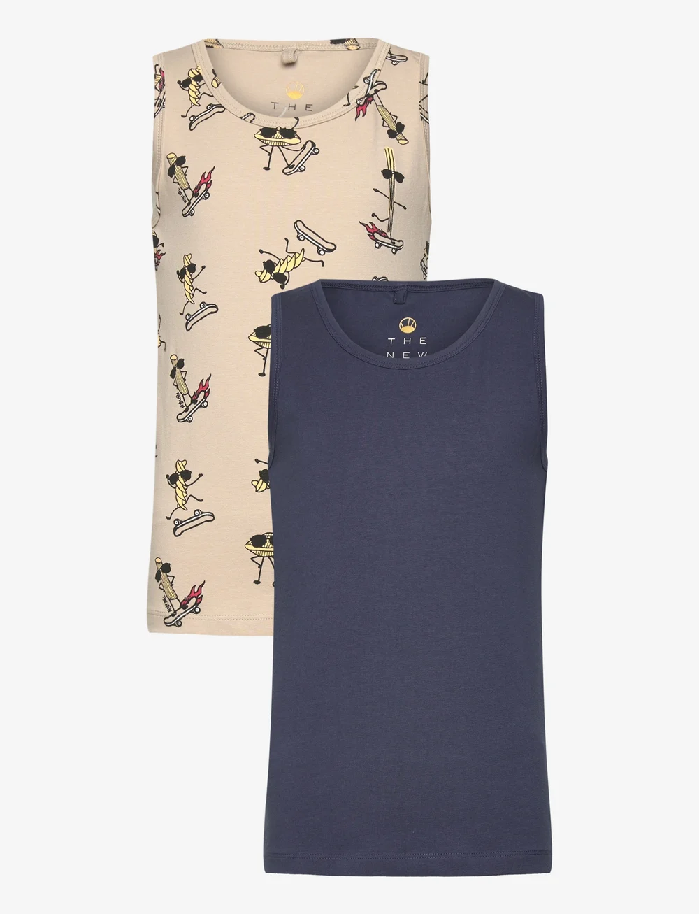 The New - TNTHE NEW Tank Top 2-Pack - linnen - mood indigo - 0