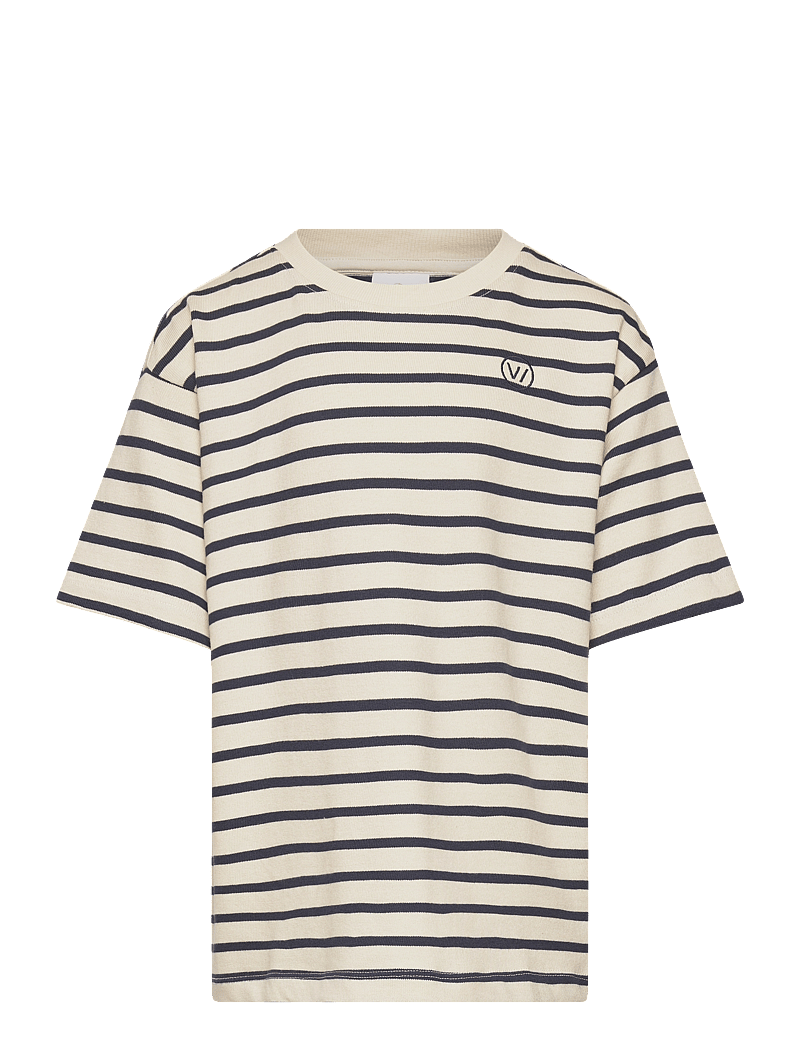 The New - TNNero OS S_S Tee - short-sleeved t-shirts - mood indigo striped - 1