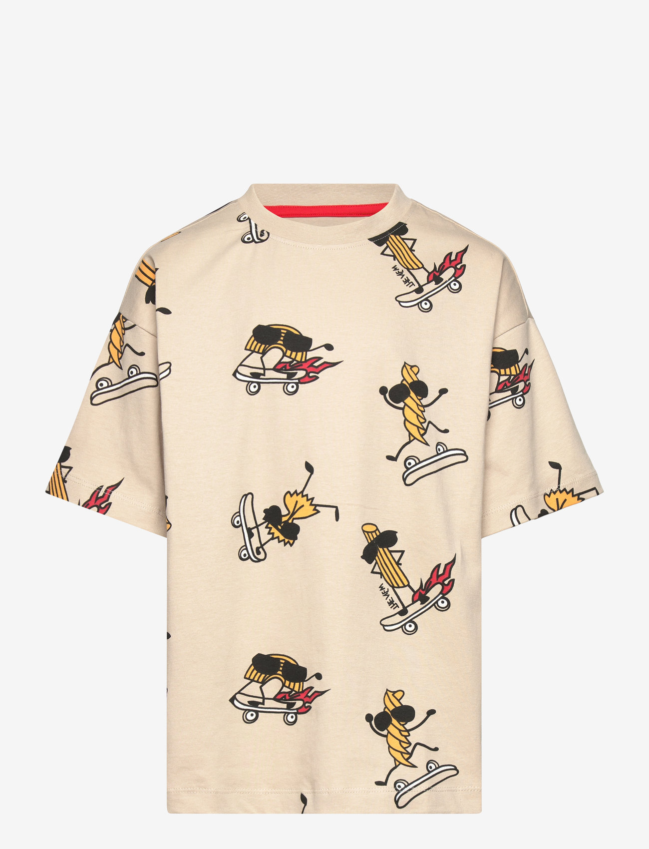 The New - TNNarfalle OS S_S Tee - kurzärmelige - feather gray aop - 0