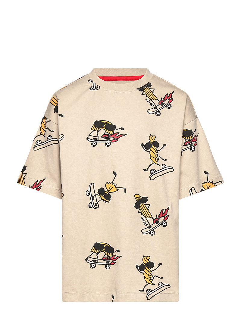 The New - TNNarfalle OS S_S Tee - kurzärmelige - feather gray aop - 0