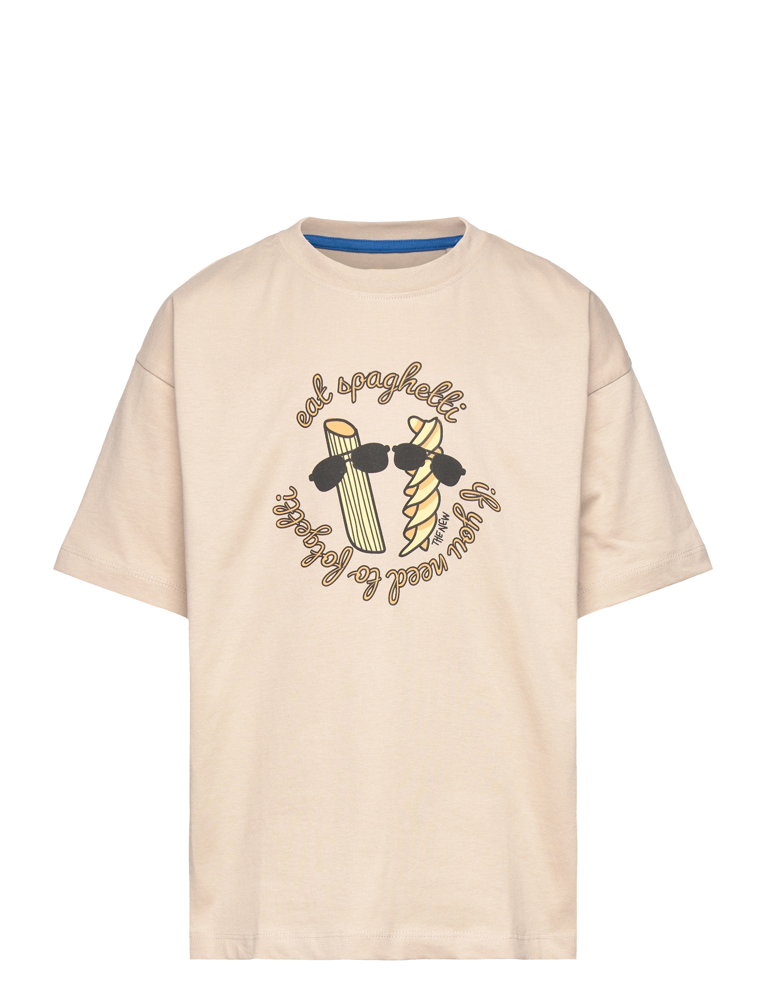 THE NEW Tnnocchci Os S_S Tee Beige - 158/164 - Kinder