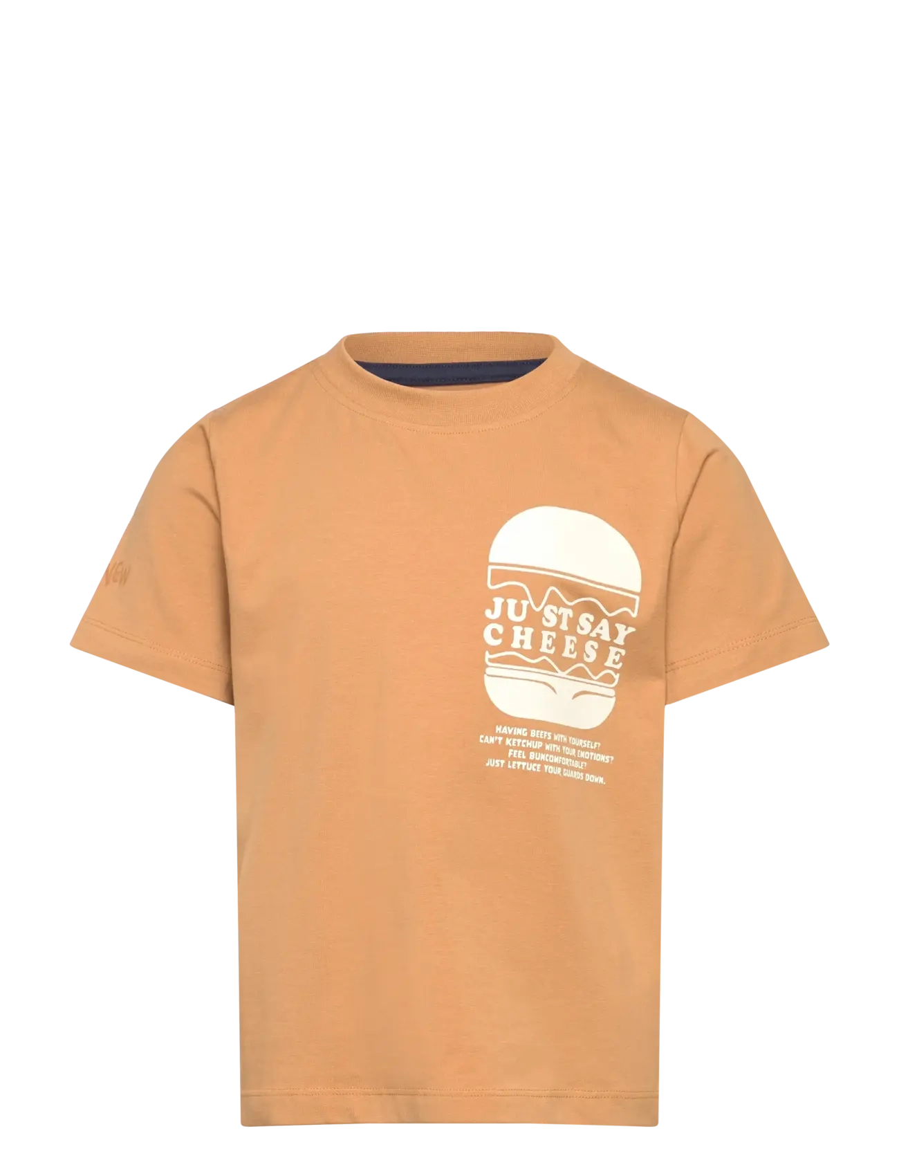 THE NEW Tnneely S_S Tee Beige - 122/128 - Kinder