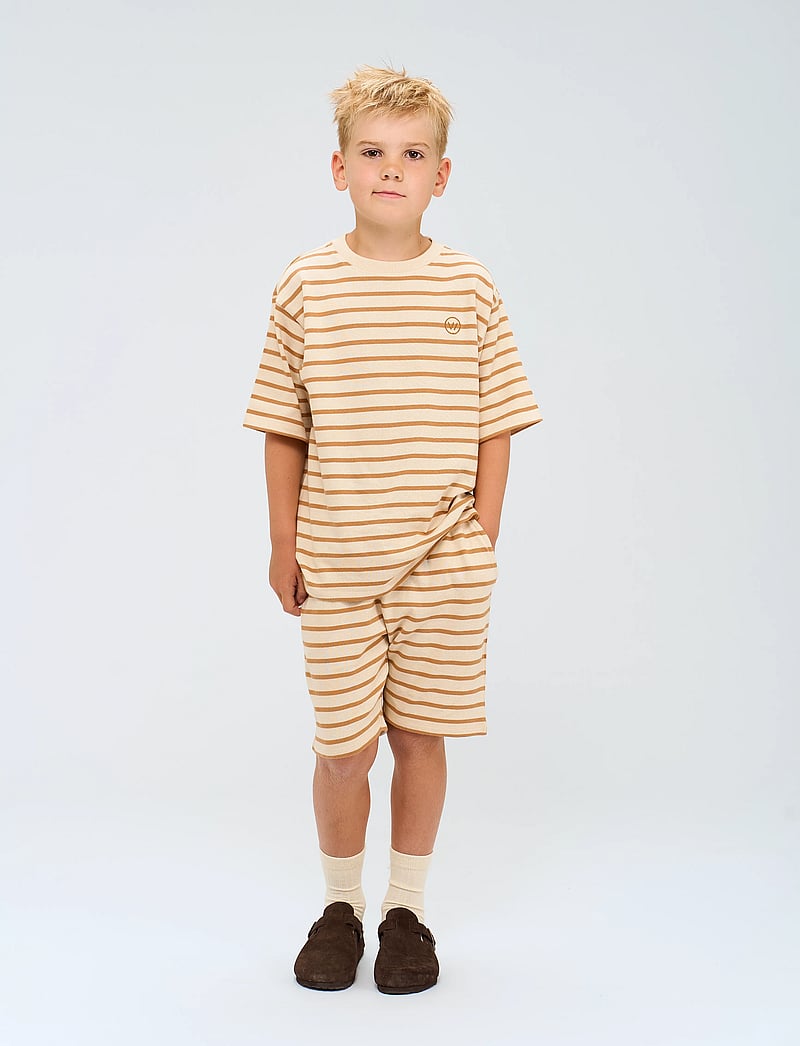 The New - TNNero Shorts - sweat shorts - indian tan striped - 0