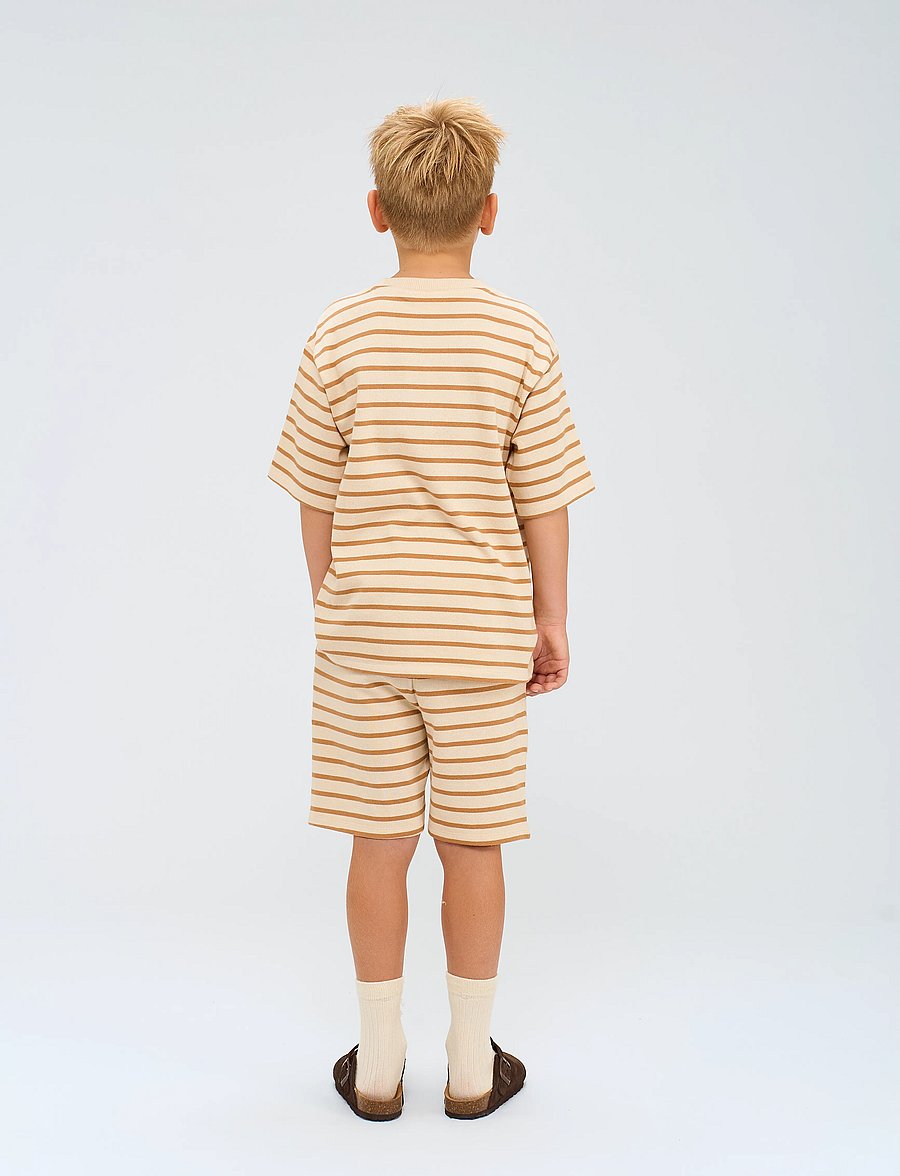 The New - TNNero Shorts - sweatshorts - indian tan striped - 3