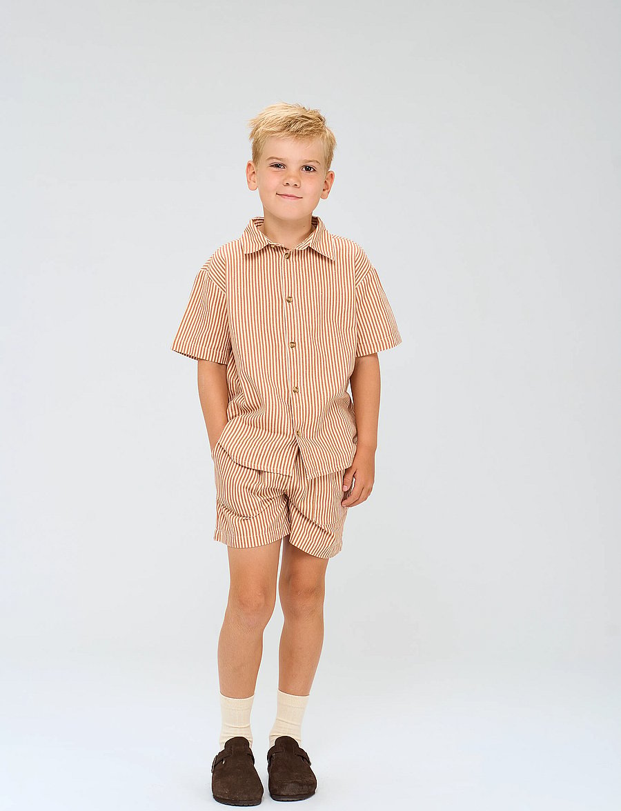 The New - TNOllie Shorts - indian tan striped - 0