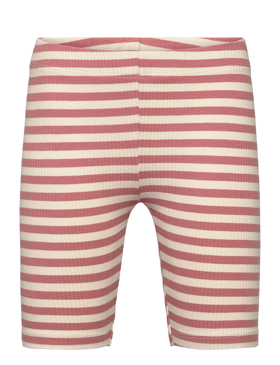 The New - TNMoore Tight Rib Shorts - old rose striped - 0