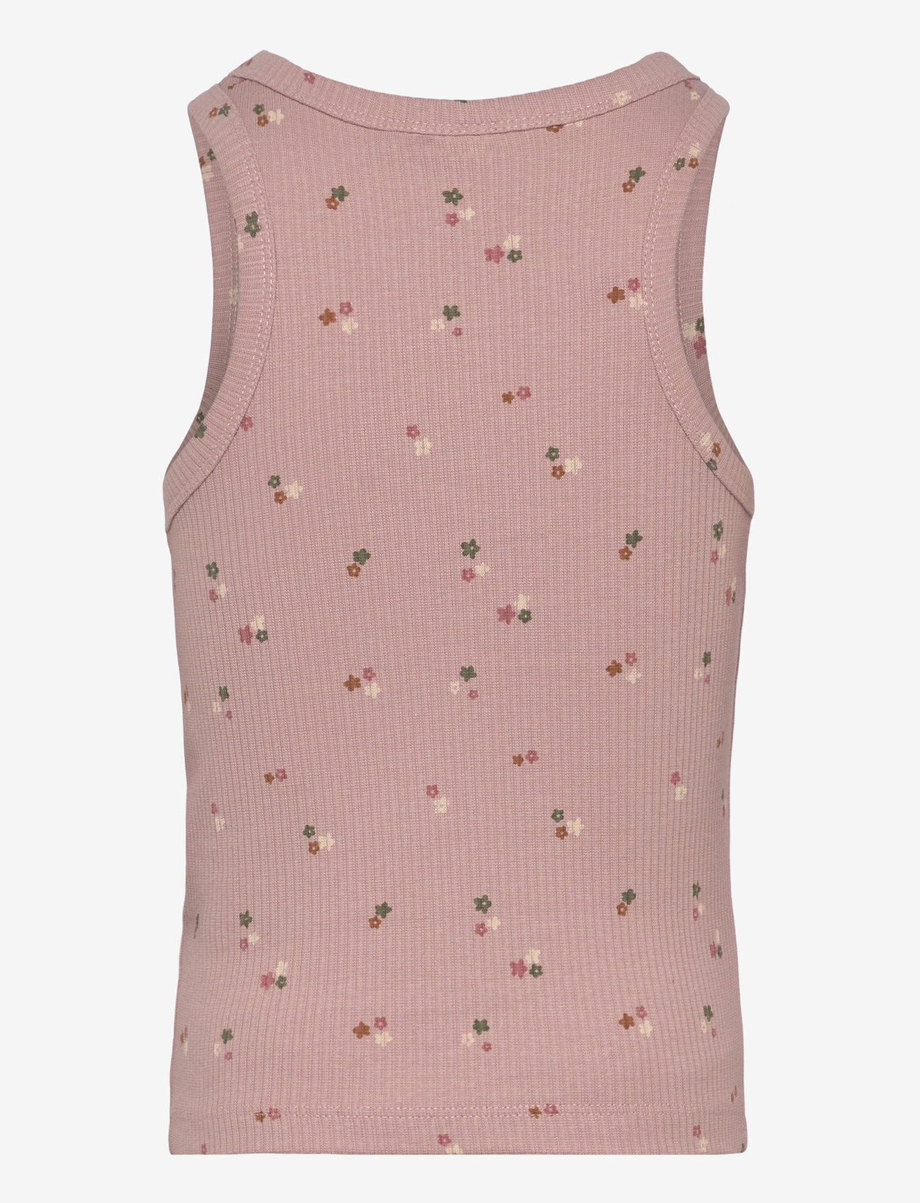 The New - TNOreta Short S_L Rib Top - Ærmeløs undertrøje - adobe rose aop - 1