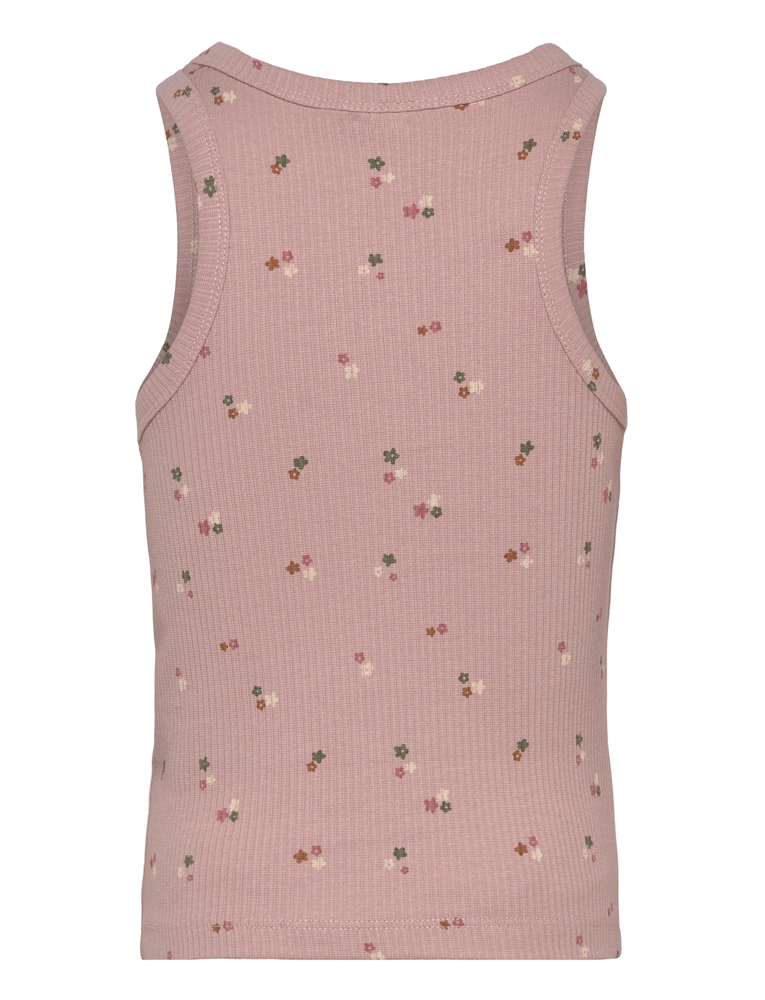 The New - TNOreta Short S_L Rib Top - singletter - adobe rose aop - 1