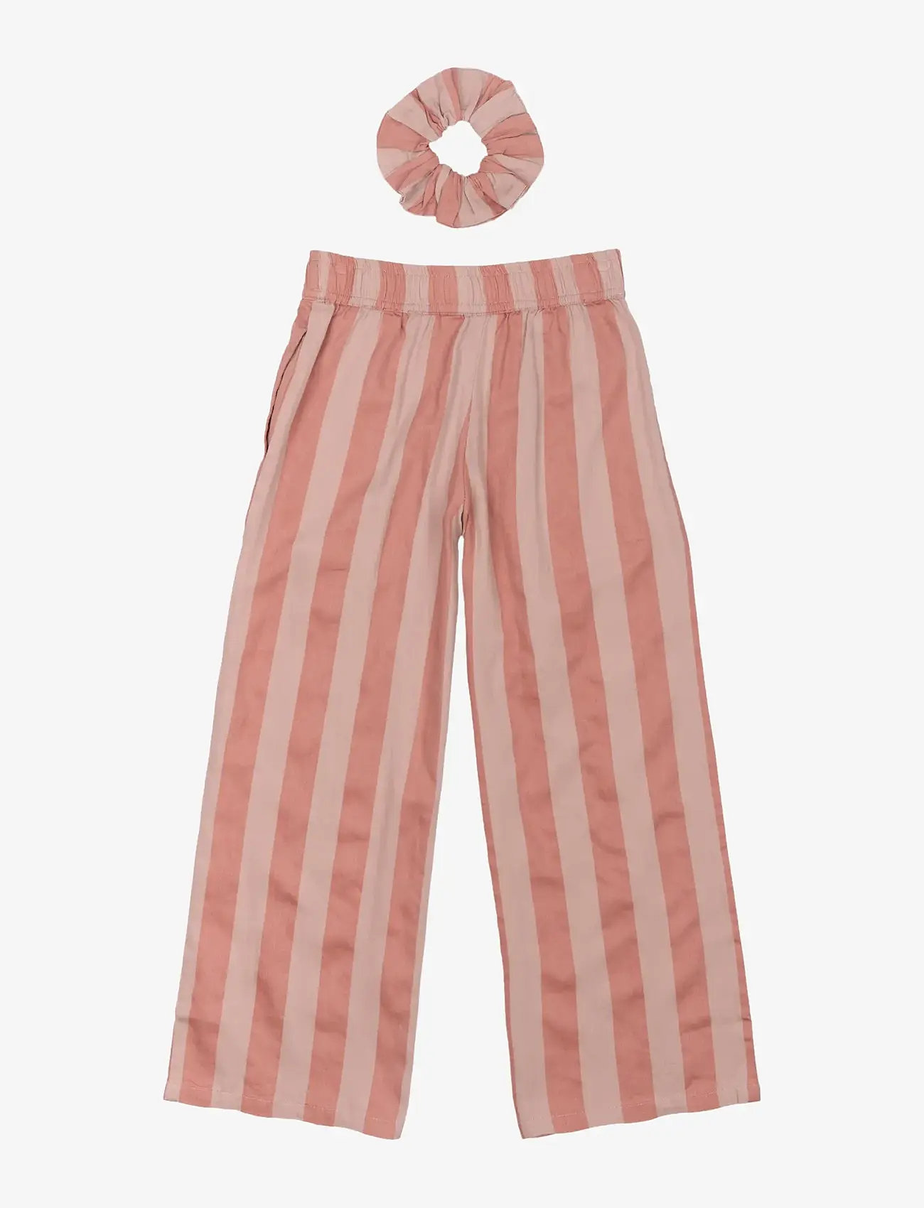 The New - TNOfelia Wide Pants - jogginghosen - old rose striped - 1