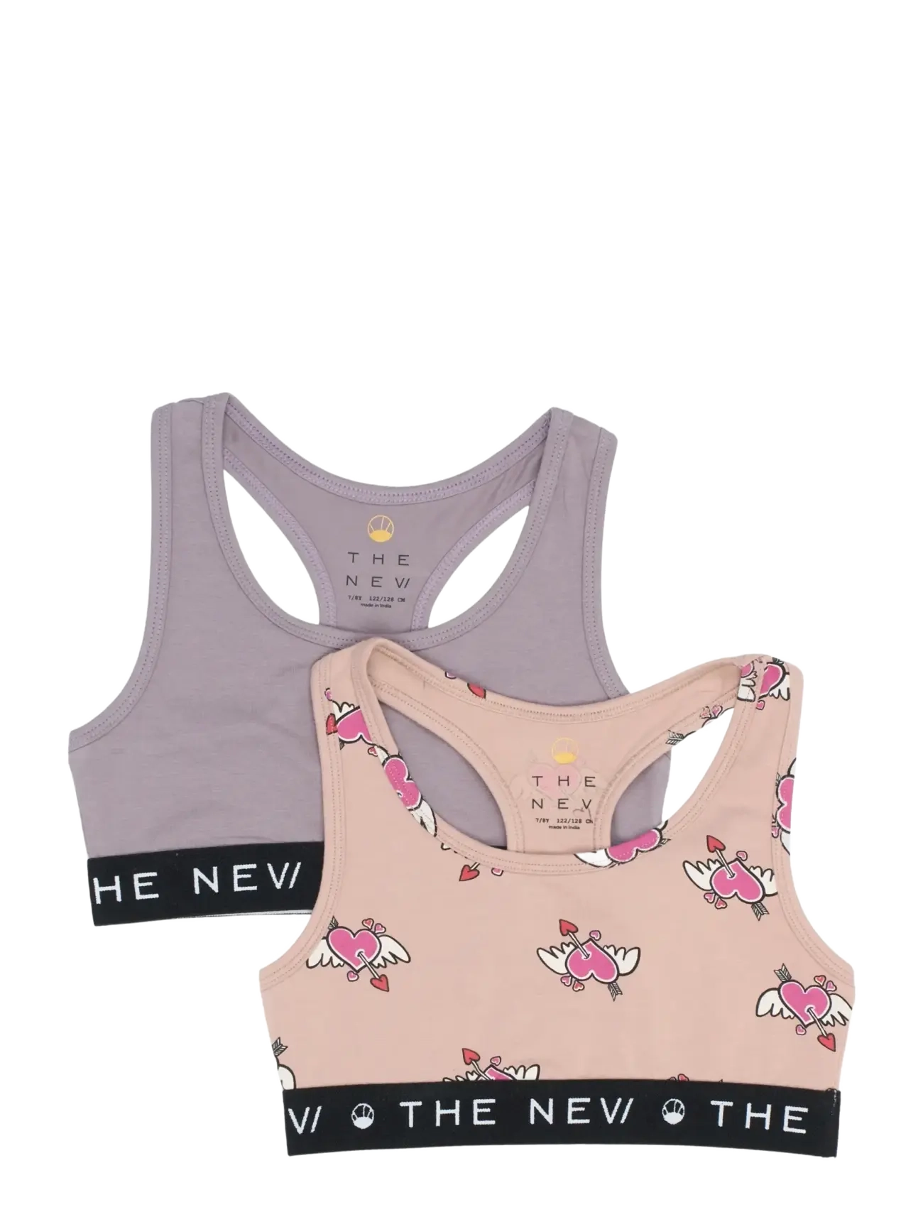 The New Tnthe New Top 2-Pack, 110/116, Pink, Undertøj > Toppe, Børn