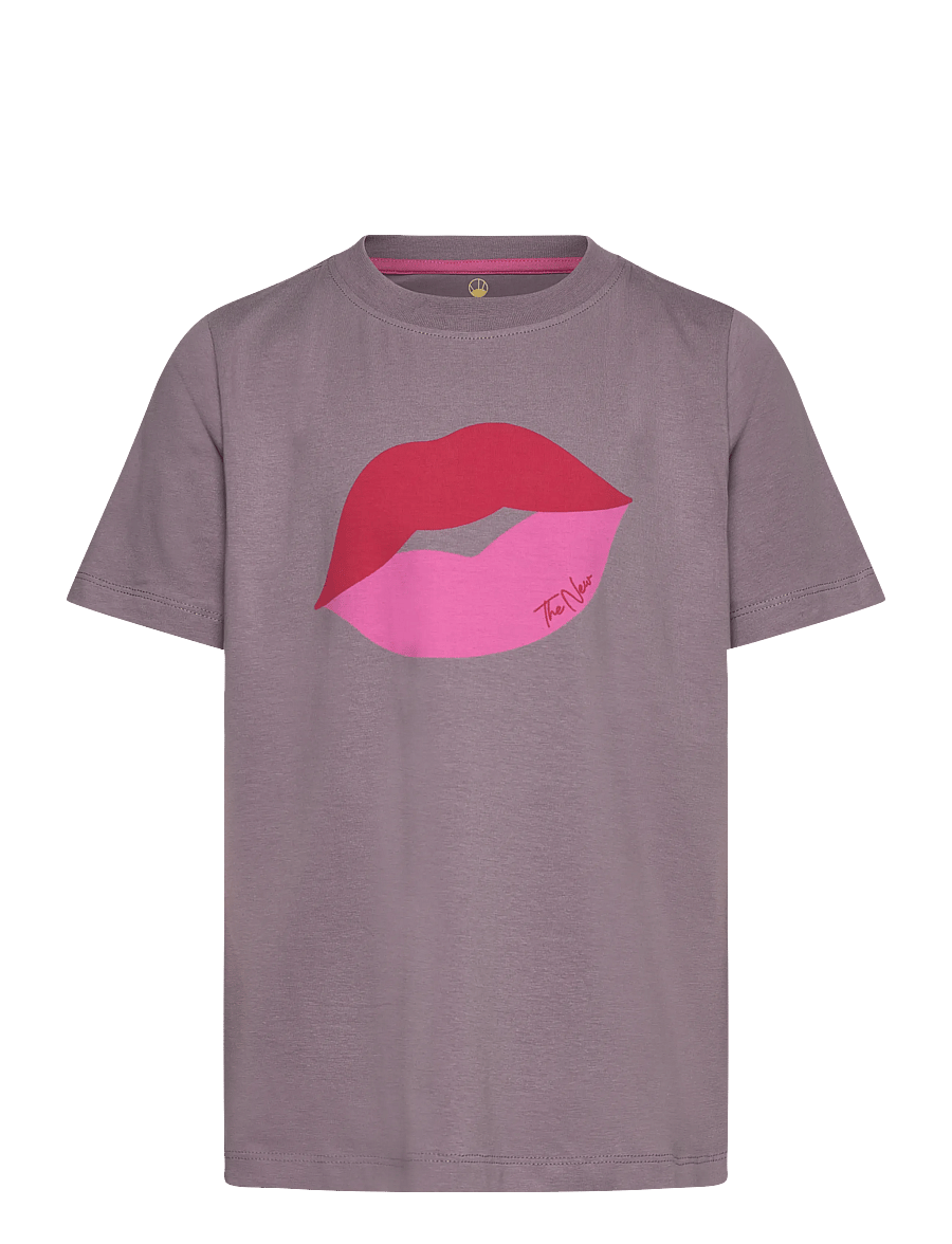 The New - TNPhilippa S_S Tee - kortermede t-skjorter - gray ridge - 0