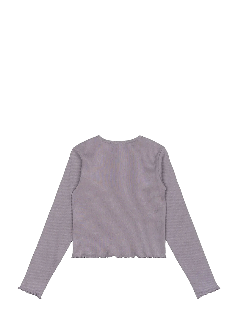 The New - TNPerrin Short L_S Rib Tee - długi rękaw - gray ridge - 1