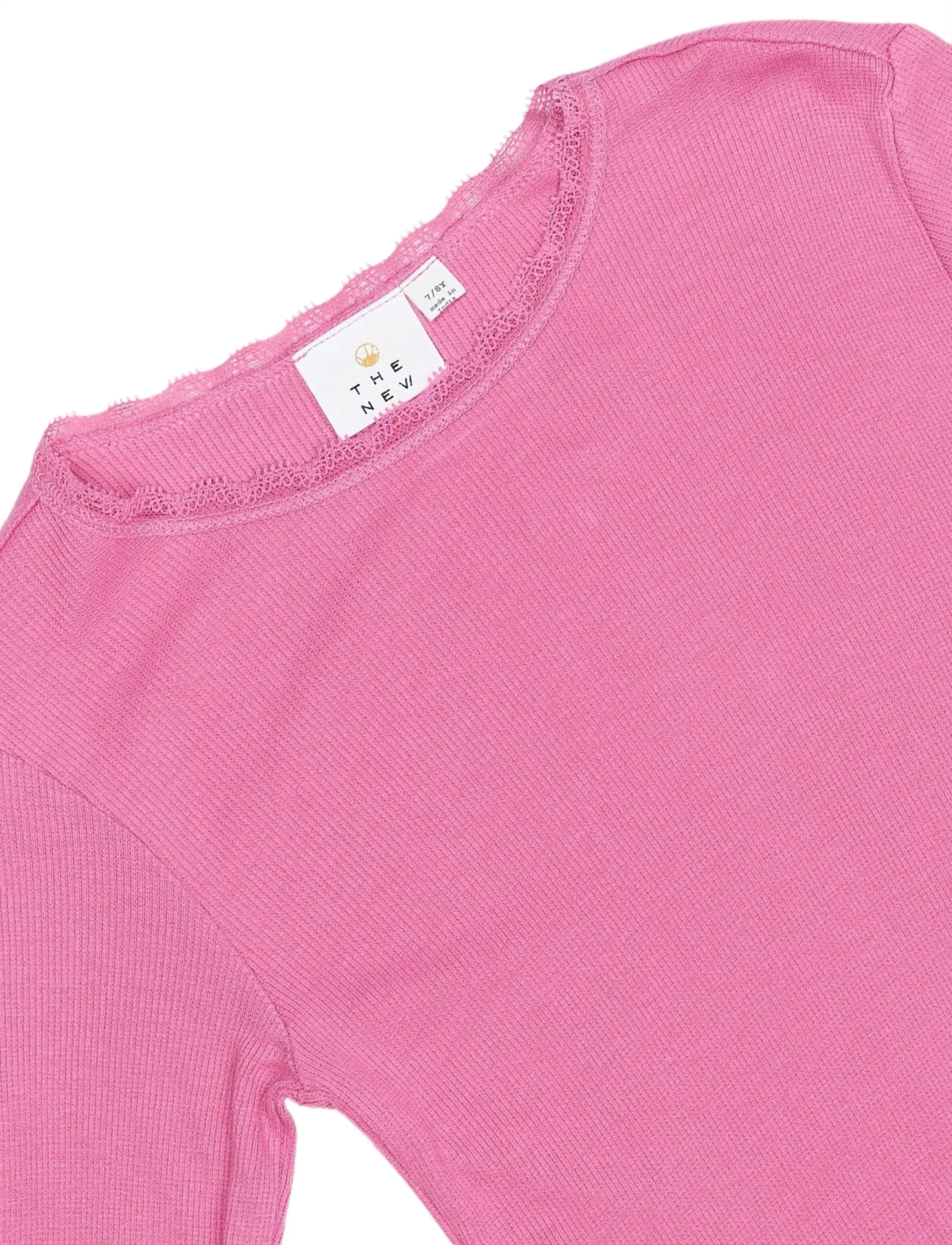 The New - TNLotus L_S Rib Tee - ibis rose - 2