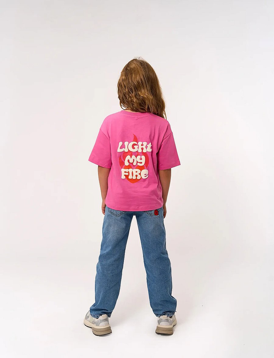 The New - TNPia OS S_S TEE - kurzärmelige - ibis rose - 3