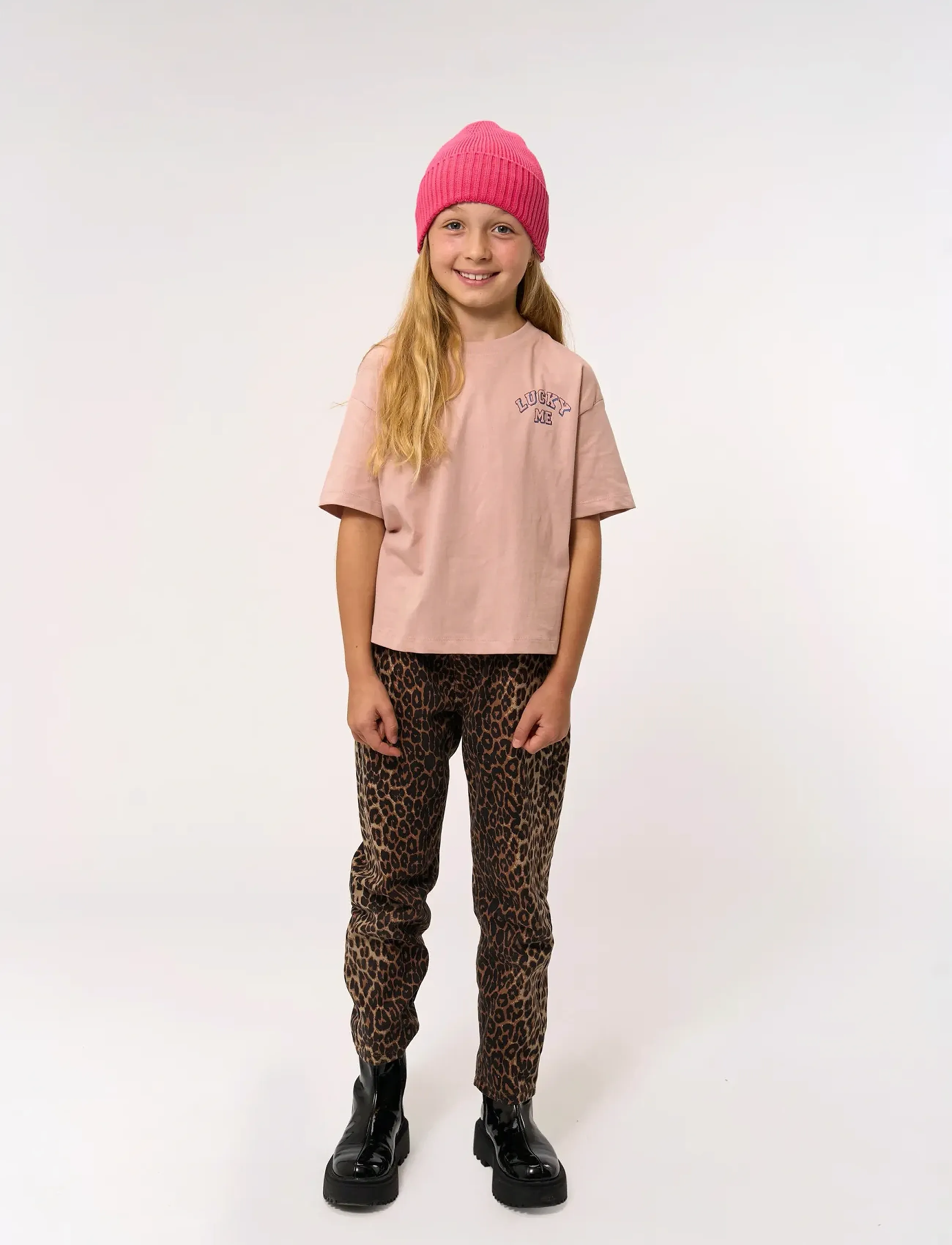The New Tnpaula Os S_S Tee, 122/128, Pink, T-Shirts > Kortærmede, Børn